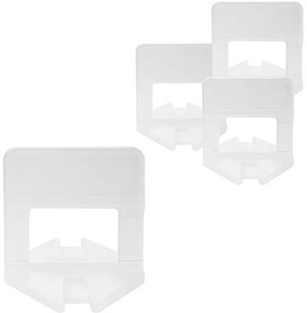 Lantelme Espaciadores Nivelador de Suelo 1000 lengüetas para nivelar azulejos, para juntas de 1mm de ancho 4831