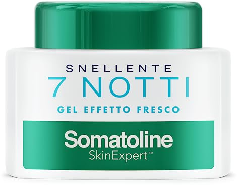 Somatoline SkinExpert, 7 Notti Gel Effetto Fresco, Trattamento Corpo Anticellulite, Ultra Intensivo, con Sale Integrale, 250ml
