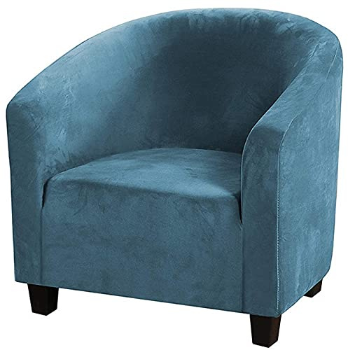 Sesselhussen Stretch Club Chair Schonbezug 1er Samt Sesselschoner Sesselüberwurf Wannenstuhlbezug Sesselüberzug Elastisch für Clubsessel Loungesessel Cocktailsessel (Color : C, Size : 1pc)
