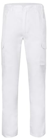 VELILLA 103025 byxor med flera fickor, vit, storlek 46, Vit, 44