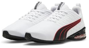 Puma Unisex Adults Voltaic Evo Light Road Running Shoe, Puma White-Puma Black-for all Time Red, 39 EU