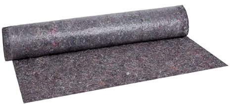 PENNELLIFICIO 2000 | Bobina in Tessuto non Tessuto, Rotolo di Feltro con Pellicola in Polietilene Antiscivolo, Indicato per Proteggere i Pavimenti, Lunghezza 10 Metri, Altezza 1 Metro e Peso 300 gr/mq