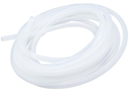 LAVMHAB Silikonschlauch 6mm x 8mm 6 Meter Länge, Lebensmitteltaugliche Schläuche Flexibler Schlauch Klar Wasser Luft Rohre für die Pumpe übertragen
