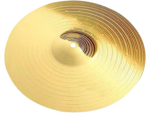 GOOHOCHY Drum Crash Cymbal Metall Percussion Becken Für Schlagzeug Für Jazz Und Rock Langlebig Und Praktisch Einfache Handhabung Hervorragende Verarbeitung