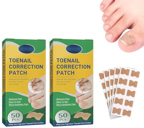 Thoquene 100 Stück Nagelpilz Pflaster, Zehenpflaster Großer Zeh, Nagelpflaster Reparatur