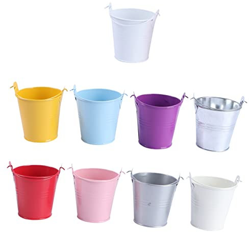 Sosoport 9stücke Teiliges Mini Eisenblumentöpfe Praktische Und Dekorative Kleine Blumentöpfe Robustem Eisen Für Pflanzen Deko Und Aufbewahrung