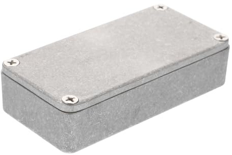 Stompbox Gehäuse aus Aluminiumdruckguss Silber 1590n1 125b | Stück, Polierte Oberfläche, Praktischer Ersatz für Gitarreneffektgerät und Zubehör