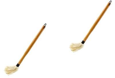 ibasenice Lot De 2 Pinceaux À Sauce pour Barbecue Accessoires pour Grillades Cuisson Barbecue Brosse À Sauce Brosse À Barbecue Brosse À Sauce Brosse À Viande pour Arroser Balai À