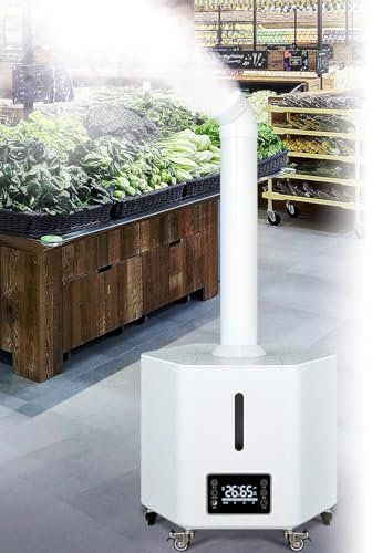 Humidificador de aire ultrasónico, fabricante comercial de niebla fría de 22 litros para uso agrícola e industrial, pulverizador de atomización para un mejor control de la humedad