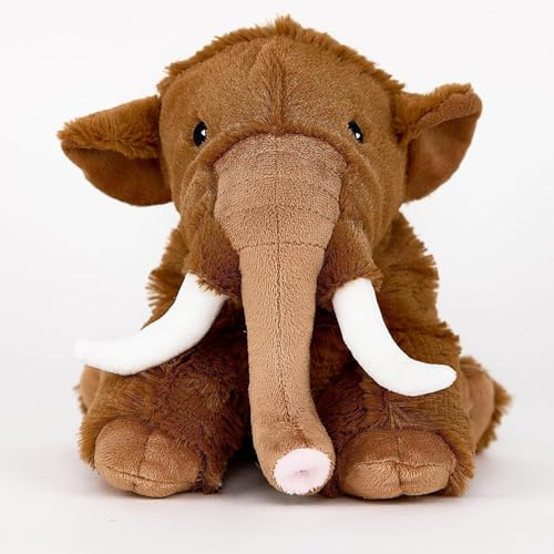Warmies Peluche chauffante Mammouth laineux, lestée et chauffante, légèrement parfumée à la Lavande française - Grande Taille