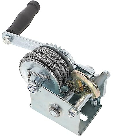 Cabrestante Manual de trinquete, bote de carga, remolque de manivela marino pequeño, Mini Metal de 500 lb, 500 lbh for automóviles, mejoras for el hogar para todoterreno