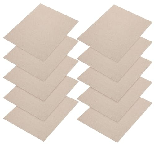 Toyvian 10 Piezas Láminas de Mica para Horno Microondas Aplicables Resistentes al Calor de Reparación para Protección Térmica de Electrodomésticos de Cocina