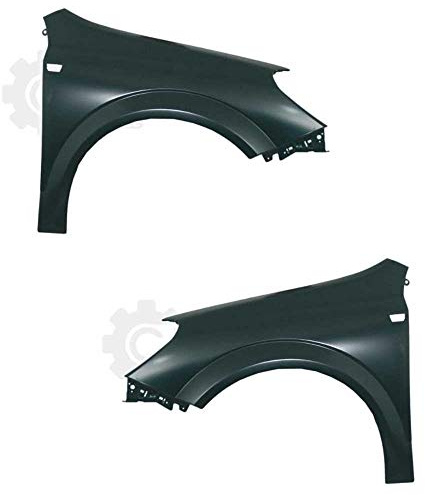 Kotflügel Satz Kotflügelsatz Fender Set vorne links und rechts Unlackiert mit Blinkleuchtenöffnung passend für Astra H L48 A04 L35 L08