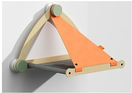 Hamaca For Gatos, Camas Colgantes For Mascotas, Soporte For Asiento De Ventana, Estante Suave con Capacidad For hasta 30 Libras, Suministros Desmontables Estable Y CóModo(Orange)