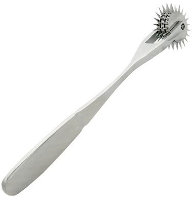 Edelstahl Nervenrad Deluxe - Nadelrad Painwheel mit 3 Rollen