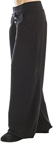 Winshape WTE3 Pantalon de survêtement pour Danse, Fitness, Loisirs, Sports pour Femme L Noir