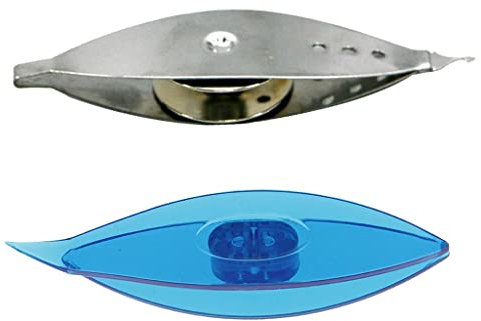 Sharplace 2 Stück Occhi Schiffchen, Tatting Shuttle Weaving Tool für Hand Spitze Herstellung DIY Handwerk Häkeln Werkzeug, Metall Stricken Spitze Handwerk Kunst Zubehör