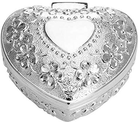 SILBERKANNE Schmuckdose Filigran 6,5 cm Premium Silber Plated edel versilbert. Für geliebte Schmuckstücke wie Ringe, Kettchen, Ohrringe und Armbänder.