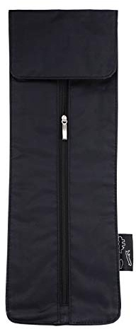 TigerTie - Borsa per cravatte da viaggio impermeabile in nero tinta unita