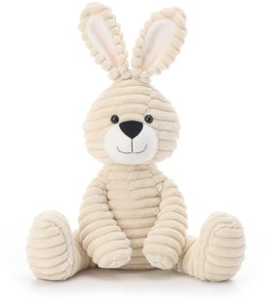 Apricot Lamb – Kuscheltier Hase 30 cm – Plüsch Spielzeug Plüschtier für Kinder und Baby – Flauschiger Stofftier zum Spielen, Geschenk & Kuscheln – Gemütliches Schmusetier – Cord Kaninchen