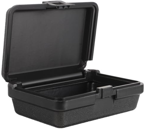 Black Portable Tool Storage Box Small Hard Case for Tools and Measuring Instruments, Mini Waterproof Toolbox for Precision Instruments and Hardware
