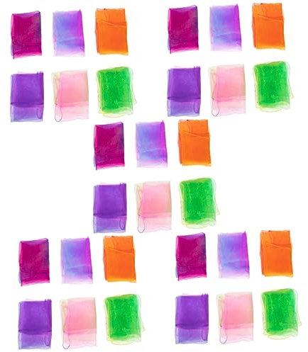TOYANDONA 30stücke Bunte Tanzschals Dekorative Jongliertücher Für Mädchen Für Bühnenaufführungen Leichtem Material Farben Zufällig Gemischt