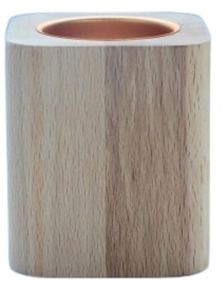 Maceta Maceta pequeña Maceta suculenta Maceta de Nogal Negro Decoración de Escritorio Planta en Maceta Maceta de Moda Macetas para Flores (Color : Wood, Size : Large)