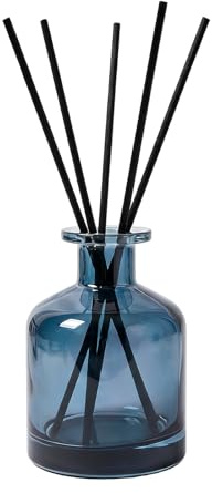 150ML 5OZ Glass Reed Diffuser Bottles Refillable Diffuser Jars Essential Oil Container Fragrance Accessories Use for DIY Replacement Reed Diffuser Sets(Blue)
