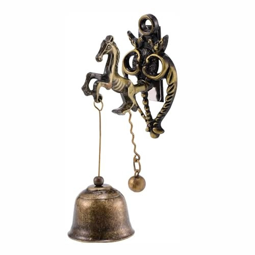 MMDXDLX Türglocke Gusseisen Türklingel im Vintage-Stil aus Gusseisen – dekorative Türklingel for Zuhause, Terrasse, Garten und Café klarem Klingelton