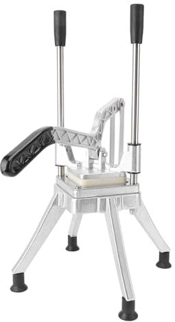 Cortador de Verduras Picador Comercial, Cortador Vertical de Tomate, Cebolla Frita Francesa con 3 Cuchillas para Restaurantes, Cocina Casera, Aleación de Aluminio