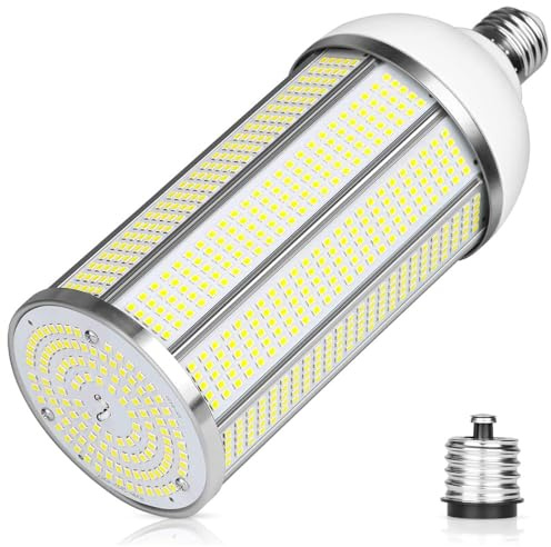 150W LED Corn Light Bulb (600 Watt Equivalent) 4000K Daylight White 15000Lumen E27/E40 Base Replaces Metal Halide/Son/HID/HPS for Parking, Stadiums, Warehouse & Factory (4000K-Daylight White, 150W)