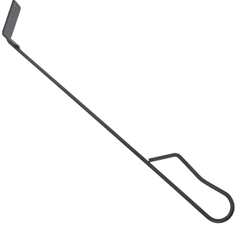 NULYLU Charcoal Grill Ash Shovel Outdoor BBQ Cleaning Tool Metal Coal Hand Rake for Fire Pit and Fireplace Sturdy Ash Scraper for Home Supplies 1 Piece