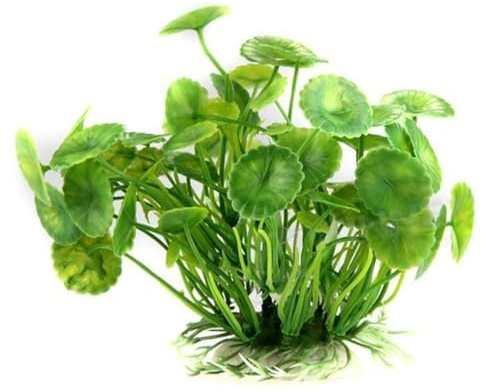 champracer 2 Stück Aquarium Pflanzen Deko 14cm Plastikpflanzen für Aquarien Plastikpflanzen Aquariumdekor Kleine Größe Künstliche Wasserpflanzen Seetang (Grün)