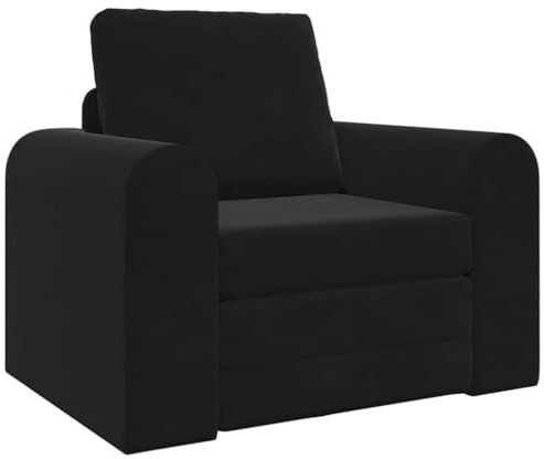 vidaXL Soffsäng Svart 98 x 71 x 83 cm Sammet