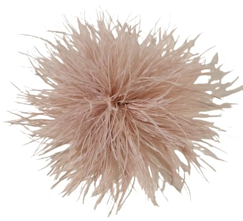 WANYI Federn Brosche Damen Fluffy Weich Federbrosche Ansteckblume mit Broschennadel Clip Boho Stil Broschen Clips für Kleidung, Rock, Hochzeit Party(14)