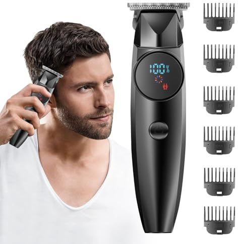 Renchey Tondeuse À Cheveux Pour Hommes - Tondeuse Barbe Et Coupe De Cheveux Avec Batterie Longue Durée Et Prise En Main Anti-Dérapante | Rasoir Électrique Pour Soins Personnels Coupe Et Cadeau