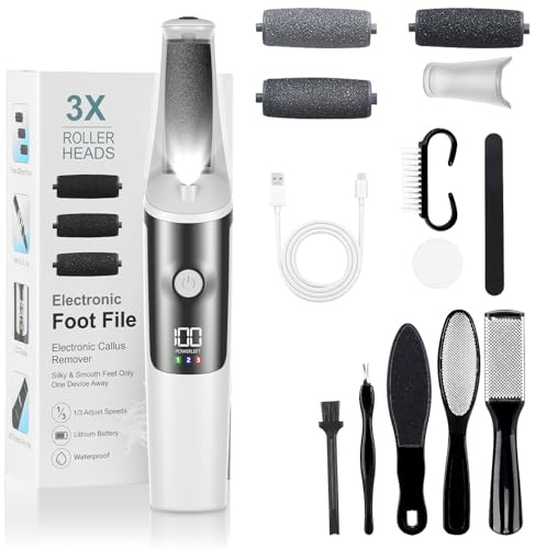 PKBD Electric Foot File Hard Skin Remover for Dead or Dry Skin Rechargeable