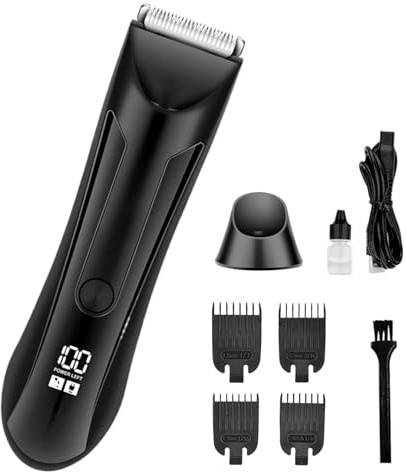 Recortadora De Barba Recargable Para Hombres Afeitado Arreglo Facial Bigote | Afeitadora impermeable y húmedo Kit de afeitado y arreglo de barba y cuerpo para hombre viajero