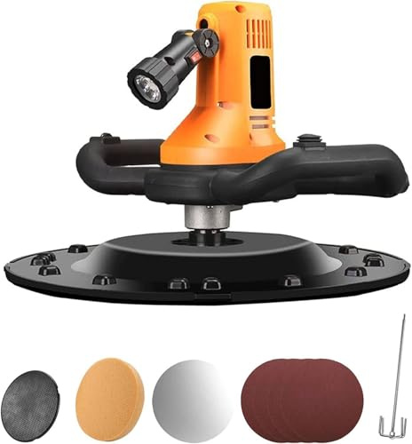 Macchina lisciatrice per pareti da 2880W,macchina lisciatrice per cemento portatile con asta di miscelazione,velocità regolabile da 280 a 2800giri/min,cazzuola elettrica per intonaco, malta cementizia