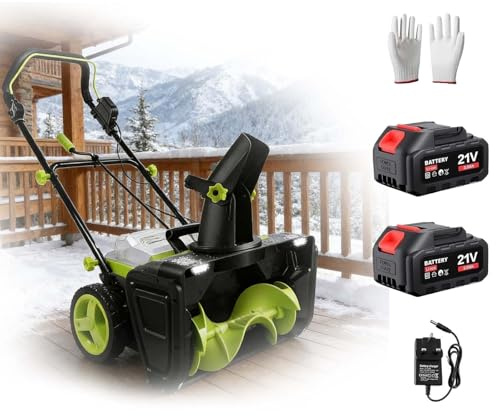 Soplador De Nieve De Alta Potencia 3500W, Soplador De Nieve Sin Cable con Capacidad De 650 Lbs/Min, Lanzamiento De 25 Pies, Limpia Eficientemente Nieve Compactada En Entradas Largas