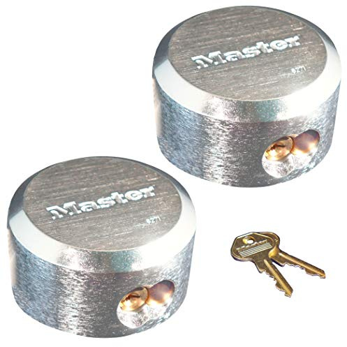 Master Lock Pro Series Hidden Shackle Padlocks, Keyed Alike w/ 4 Keys, 6271NKA-2 w/BumpStop Technology