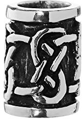 NKlaus hair jewellery beard bead Adaz Celtic knot 925 sterling silver 1809