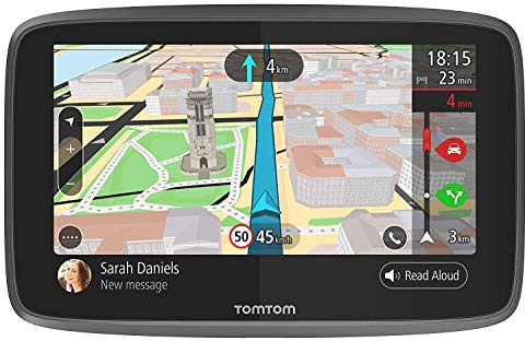 TomTom GO 6200 Navigationsgerät (15,2 cm (6 Zoll) Updates Via WiFi, Smartphone Benachrichtigungen, Freisprechen, Lebenslang Karten-Updates Welt, Traffic über Integrierte SIM-Karte)