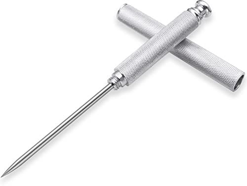 Eispickel aus Aluminiumlegierung, Griff aus Edelstahl, Messer mit Sicherheitsabdeckung, Eiswerkzeug, Küchenwerkzeug für Restaurant, Bar, Zuhause (Silber)