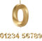 URAQT Bougies Numéro, Paillettes Bougies Numérique D'anniversaire, Or Nombre Bougie Convient pour Anniversaires, Anniversaires de Mariage, Cérémonies de Remise des Diplômes, Fête (7CM, Numéro 0)