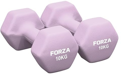 METIS Neopren Hex Hanteln Set - Verschiedene Größe | 0,5kg -16kg | Kurzhanteln zu Hause (10kg)