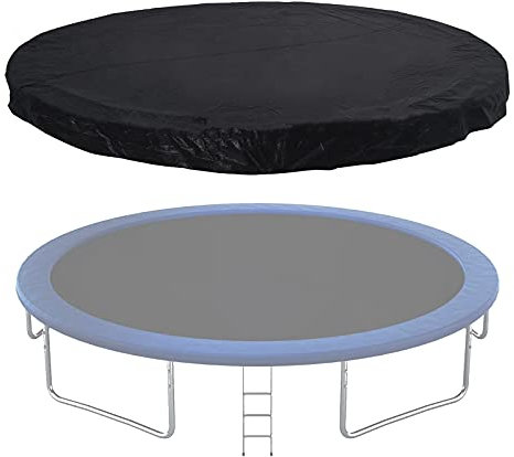 Ledph Housse Protection Trampoline, BâChe Trampoline 183 244 305 366 396 427 488 cm Bache Protection Trampoline PE Housse Pluie Imperméable Protection, Protection Contre La Pluie,16FT (488 cm)