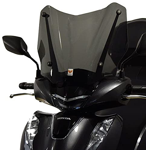 FAR PARABREZZA CUPOLINO VISIERA PARAVENTO SCHERMO ESTIVO ISOTTA COMPATIBILE CON MOTOCICLETTA GRIGIO SCURO 3MM ACRILICO