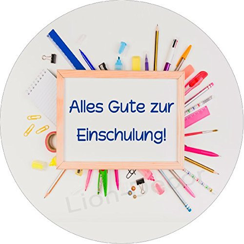 Essbarer Tortenaufleger Schule4 / 20cm Ø