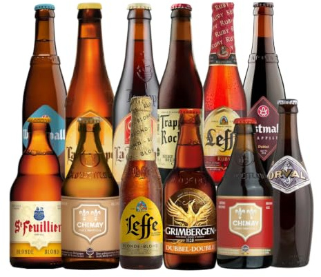 Belgian Trappist & Abbey Beer Mixed Case – 12 Premium Belgian Beers | Authentic Trappist & Abbey Ale Selection | Imported Beer Gift Set for Beer Lovers